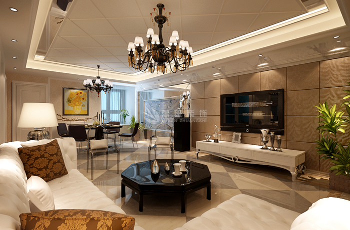 曲池坊三居室现代